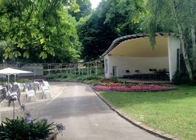 Musikpavillon Bad Wildungen, Hessen, Deutschland, August 2019
