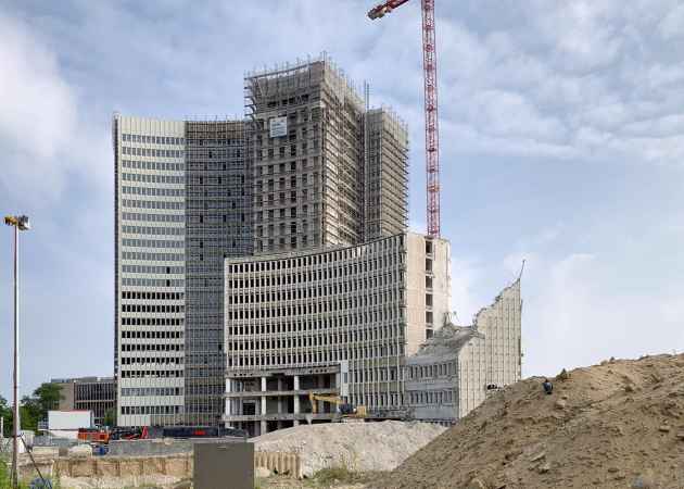 Euler-Hermes-Hochhaus, Hamburg-Ottensen, Hamburg, Deutschland, Juni 2021