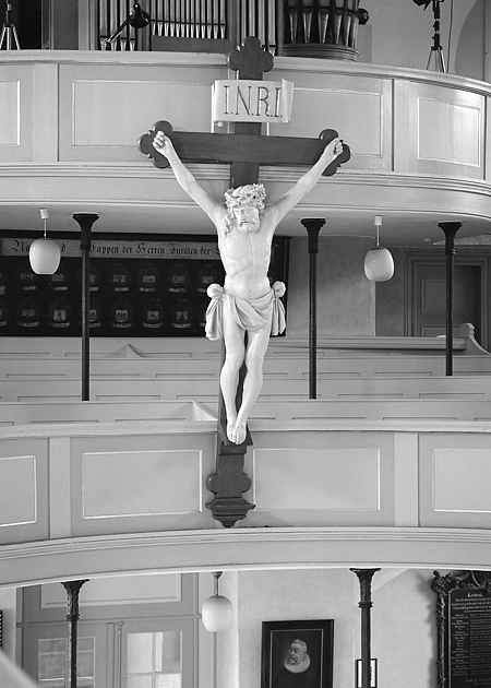 St. Pauli-Kirche, Kruzifix, Hamburg-St. Pauli, Hamburg, Deutschland, November 1994