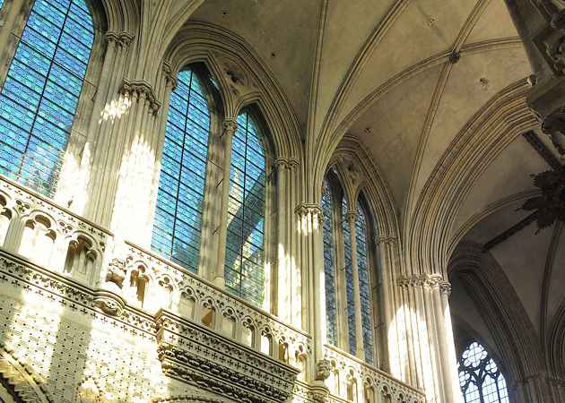 Kathedrale Notre Dame, Bayeux, Calvados, Frankreich, März 2012