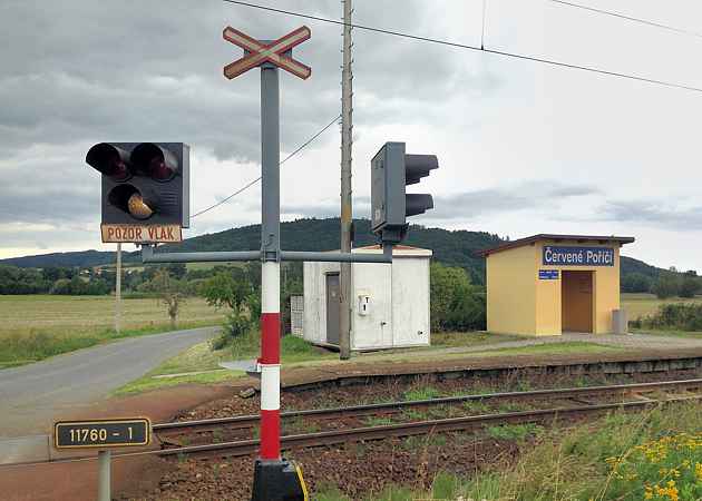 Bahnhof Červené Poříčí, Tschechien, Tschechien, September 2017